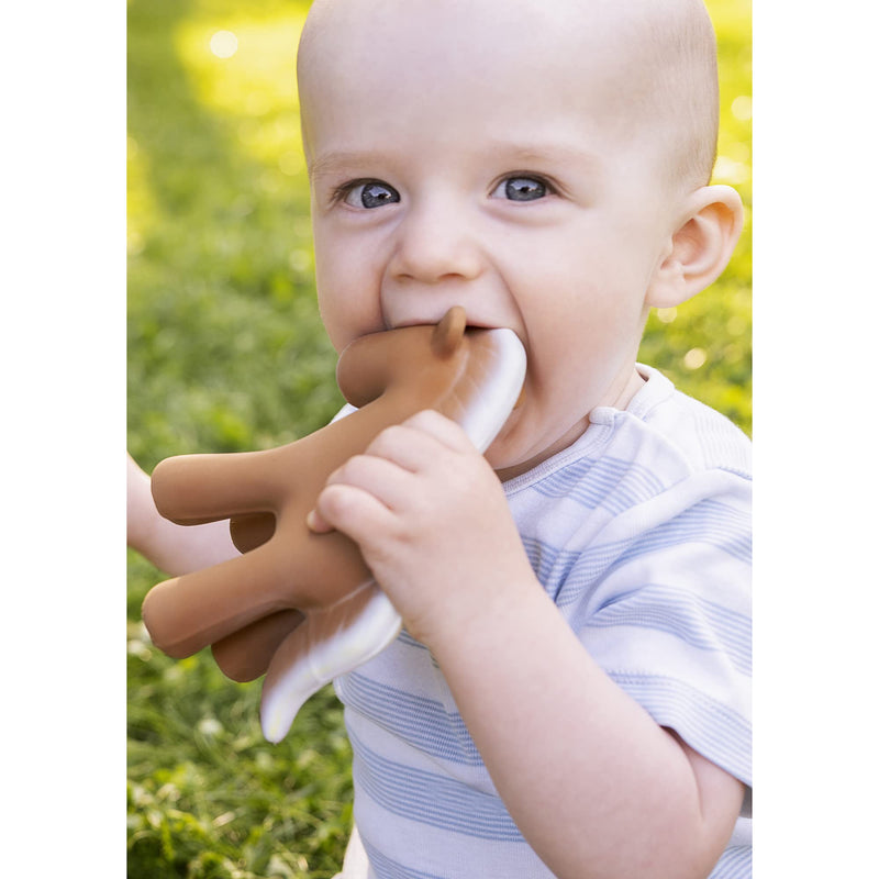 TIKIRI - HORSE NATURAL RUBBER TOY 5"H Mother & Baby