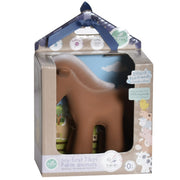 TIKIRI - HORSE NATURAL RUBBER TOY 5"H Mother & Baby
