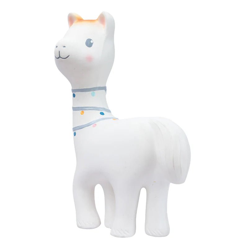 TIKIRI - LILITH THE LLAMA NATURAL RUBBER TOY 6.5"H Toys & Games