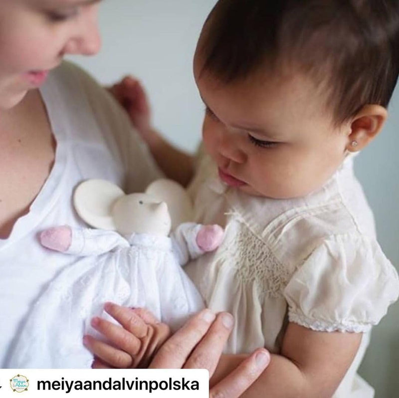 TIKIRI - MINI MEIYA THE MOUSE NATURAL RUBBER HEAD TOY 8"H Mother & Baby