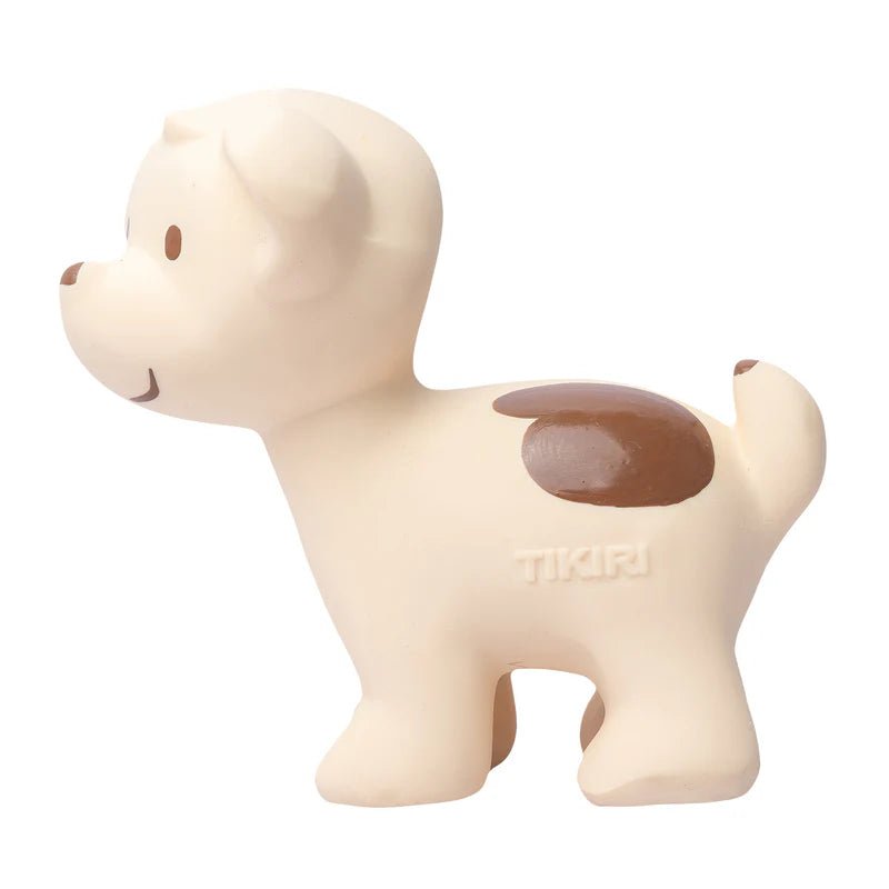 TIKIRI - PUPPY NATURAL RUBBER TOY 4"H Toys & Games