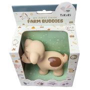TIKIRI - PUPPY NATURAL RUBBER TOY 4"H Toys & Games