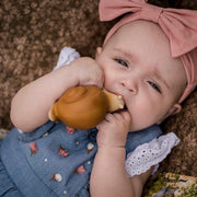 TIKIRI - SNAIL NATURAL RUBBER TOY 2.5"H Mother & Baby