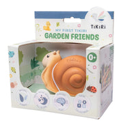 TIKIRI - SNAIL NATURAL RUBBER TOY 2.5"H Mother & Baby