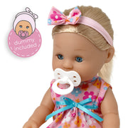 TINY TEARS - DRINK & WET CLASSIC DOLL W/HAIR - 38CM H Games & Toys