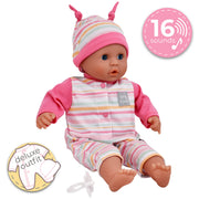 TINY TEARS - TALKING BABY SOFT DOLL W/16 SOUNDS - 38CM H Toys & Games
