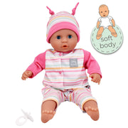 TINY TEARS - TALKING BABY SOFT DOLL W/16 SOUNDS - 38CM H Toys & Games