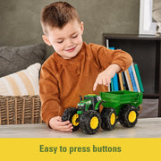 TOMY - John Deere - Monster Treads Tractor With Wagon Toys & Games