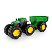 TOMY - John Deere - Monster Treads Tractor With Wagon Toys & Games
