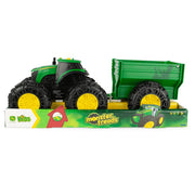 TOMY - John Deere - Monster Treads Tractor With Wagon Toys & Games