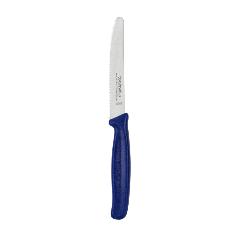 ToolSwiss - SERR RND TIP KNFE - 4.5" Home & Kitchen Blue