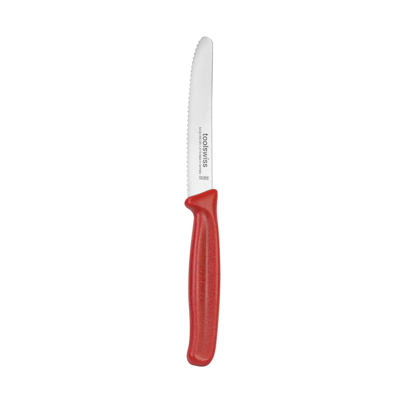 ToolSwiss - SERR RND TIP KNFE - 4.5" Home & Kitchen Red