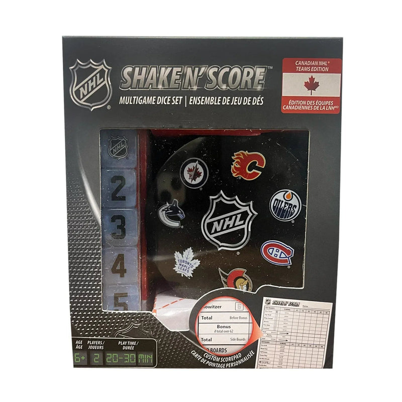MasterPieces - NHL Canadian Teams - Shake n’ Score Dice Game — Front packaging view