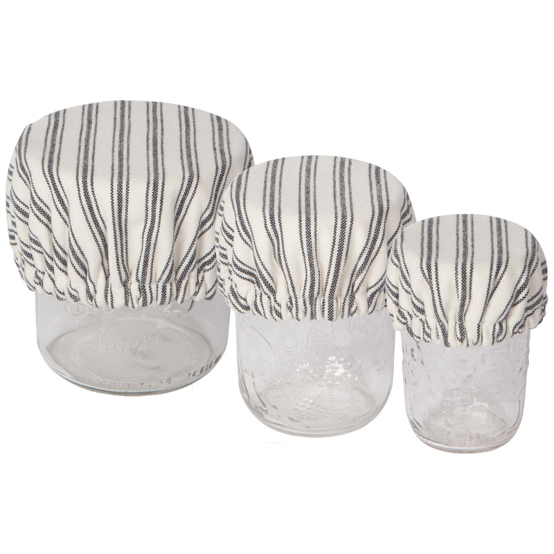 Heirloom - Ticking Stripe Mini Bowl Cover Set of 3