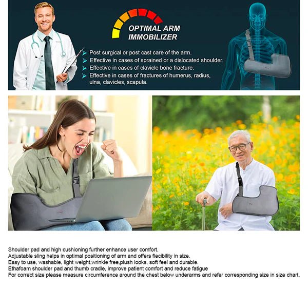 Tynor - Pouch Arm Sling Regular Tropical Health & Wellness Small