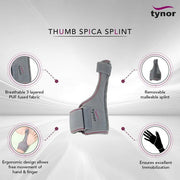 Tynor - THUMB SPICA SPLINT - UNIVERSAL Health & Wellness