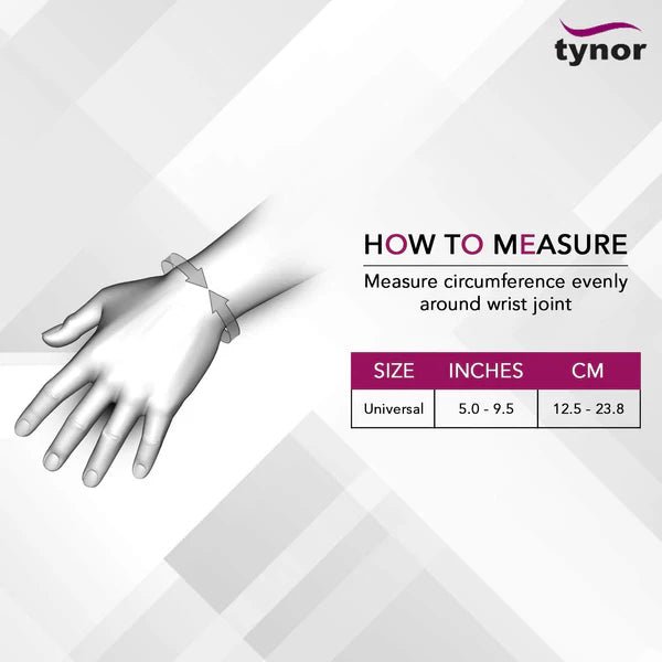 Tynor - WRIST BRACE WITH THUMB - UNIVERSAL Health & Wellness