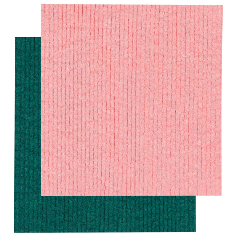 Danica - Evergreen and Blossom Dishcloths Set of 2