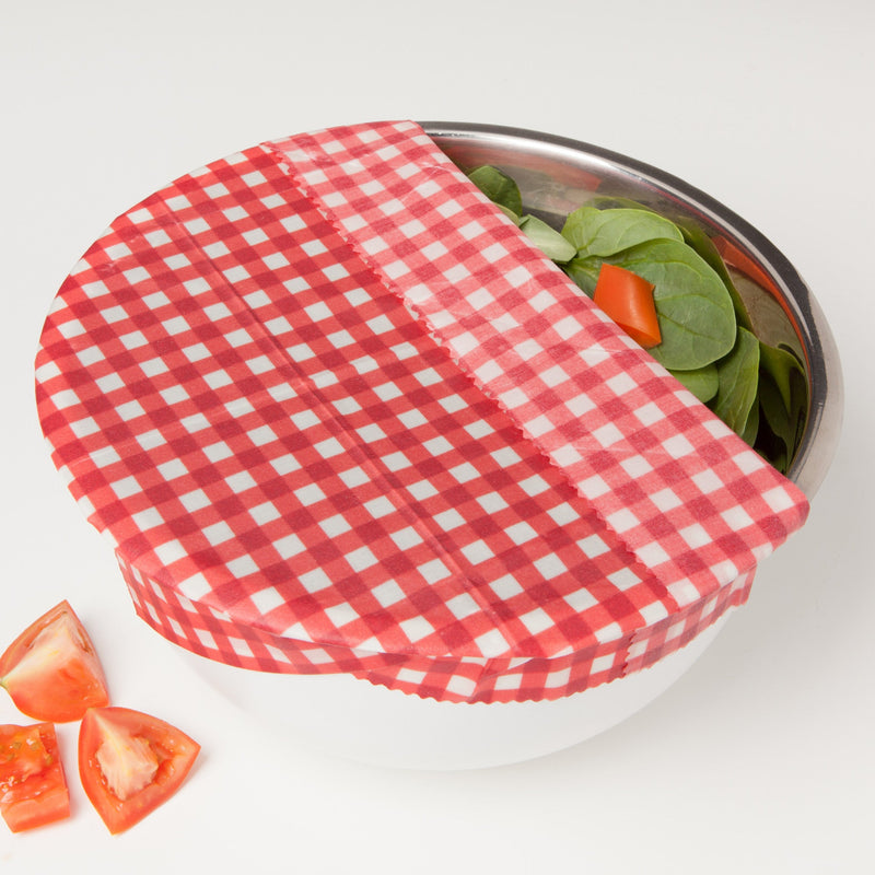 Now Designs - Gingham Dot and Stripe Beeswax Wrap Set of 3 - lifestyle
