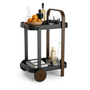 UMBRA - Bellwood Bar & Storage Cart Home & Kitchen Black - Walnut