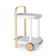 UMBRA - Bellwood Bar & Storage Cart Home & Kitchen White - Natural