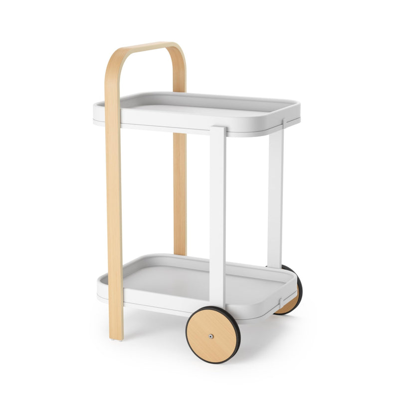 UMBRA - Bellwood Bar & Storage Cart Home & Kitchen White - Natural