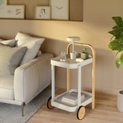 UMBRA - Bellwood Bar & Storage Cart Home & Kitchen White - Natural