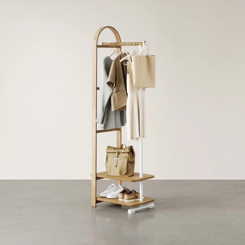 UMBRA - BELLWOOD Coat Rack | White - Natural Home & Kitchen