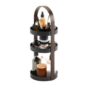 UMBRA - Bellwood Cosmetic Organizer | Makeup and Toiletry Storage Countertop Stand Home & Kitchen Black - Walnut