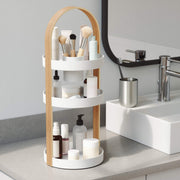 UMBRA - Bellwood Cosmetic Organizer | Makeup and Toiletry Storage Countertop Stand Home & Kitchen White - Natural