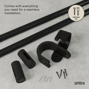 UMBRA - Bellwood Curtain Rod Home & Kitchen Matte - Black