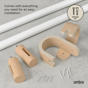 UMBRA - Bellwood Curtain Rod Home & Kitchen White - Natural