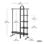 UMBRA - Bellwood Garment Rack | Freestanding Clothing Rack and Display Stand Home & Kitchen Black