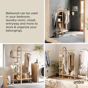 UMBRA - Bellwood Garment Rack | Freestanding Clothing Rack and Display Stand Home & Kitchen White - Natural
