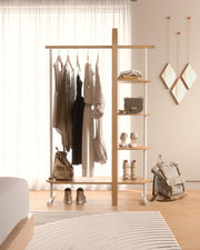 UMBRA - Bellwood Garment Rack | Freestanding Clothing Rack and Display Stand Home & Kitchen White - Natural
