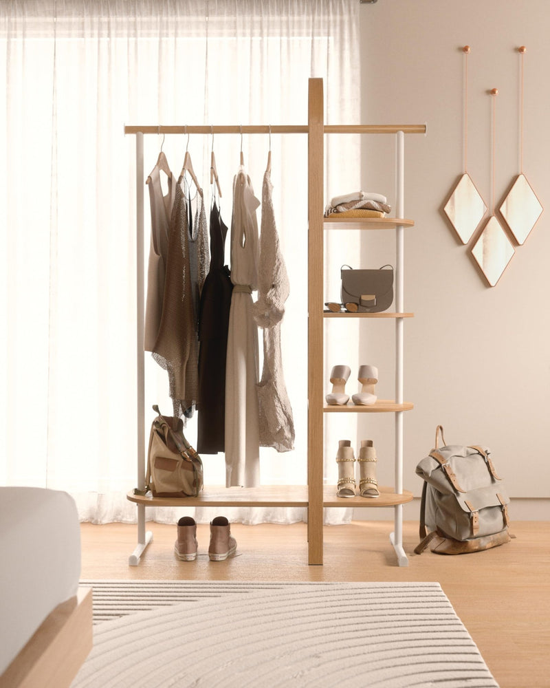 UMBRA - Bellwood Garment Rack | Freestanding Clothing Rack and Display Stand Home & Kitchen White - Natural