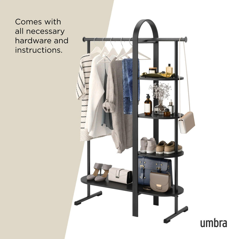 UMBRA - Bellwood Garment Rack | Freestanding Clothing Rack and Display Stand Home & Kitchen White - Natural