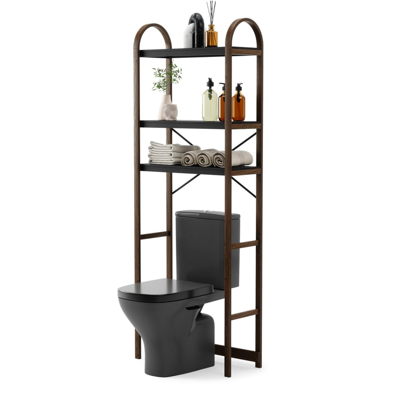 UMBRA - Bellwood Over the Toilet Shelf | Bathroom Space - Saving Storage Organizer Home & Kitchen Black - Walnut