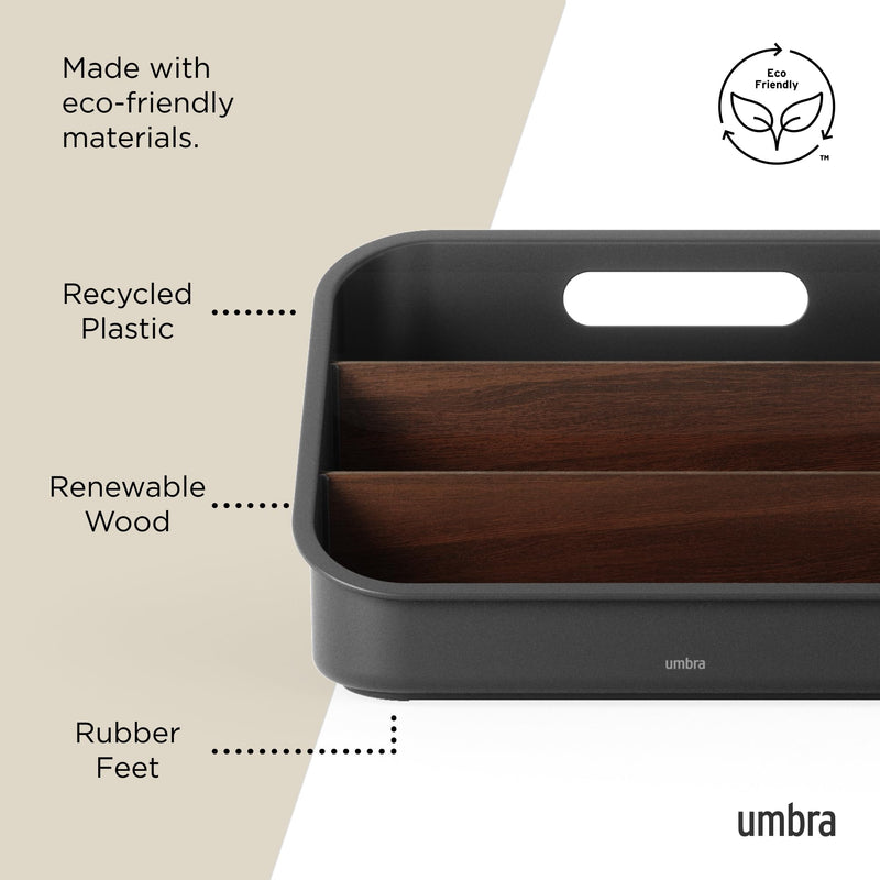 UMBRA - Bellwood Packet Organizer Home & Kitchen Black - Walnut