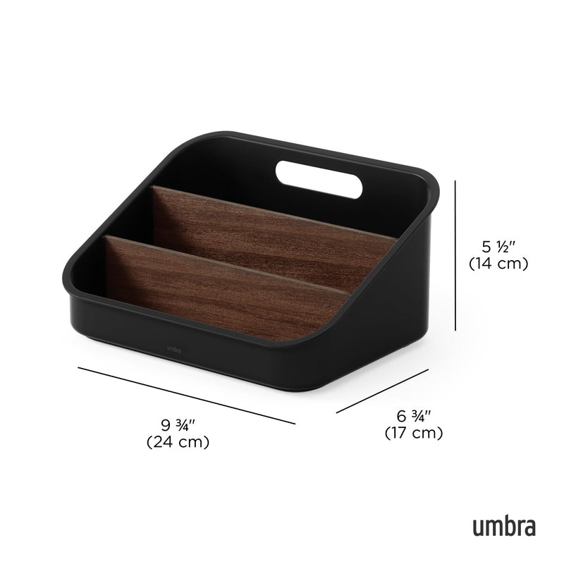 UMBRA - Bellwood Packet Organizer Home & Kitchen Black - Walnut