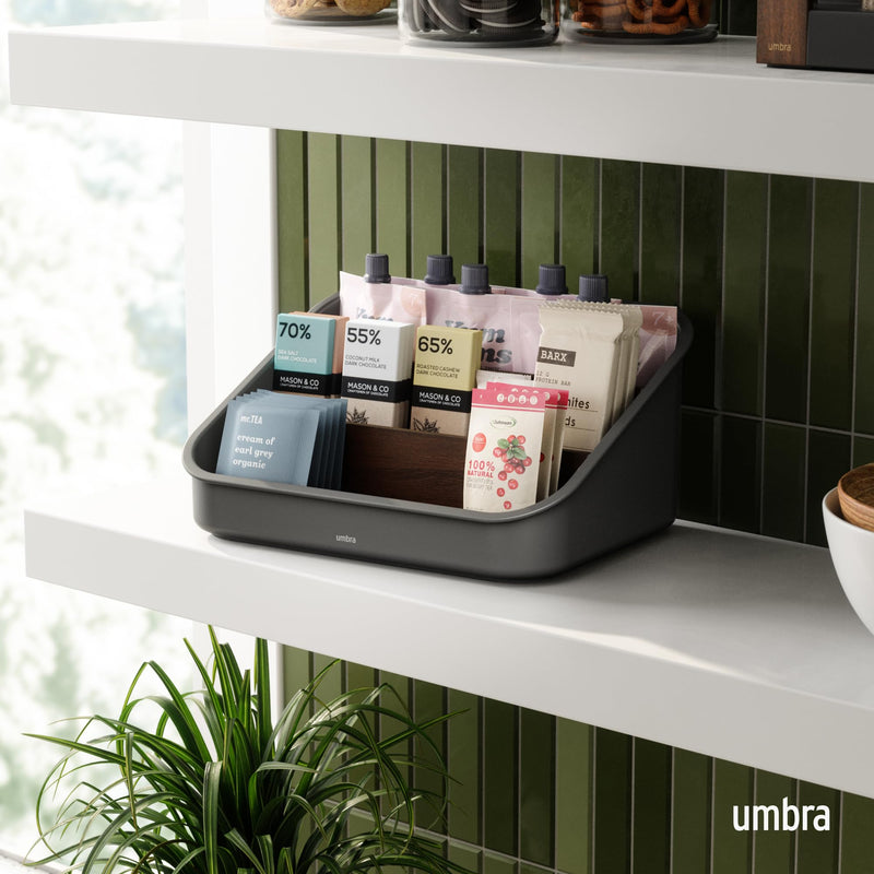 UMBRA - Bellwood Packet Organizer Home & Kitchen Black - Walnut