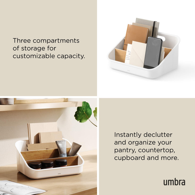 UMBRA - Bellwood Packet Organizer Home & Kitchen White - Natural