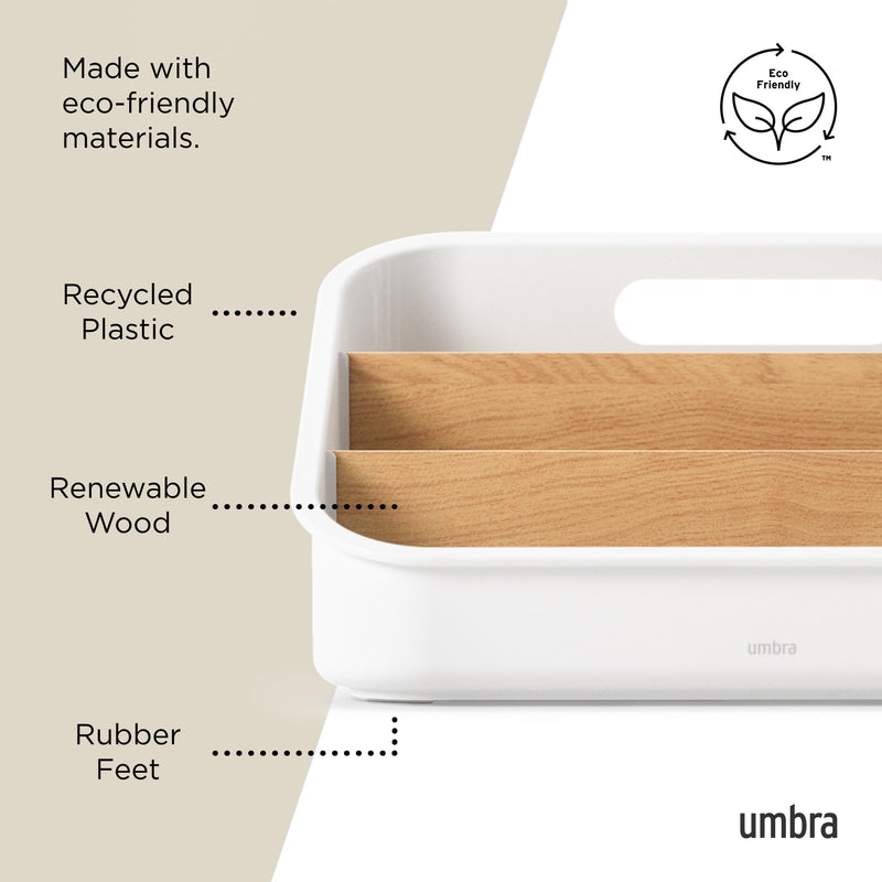 UMBRA - Bellwood Packet Organizer Home & Kitchen White - Natural