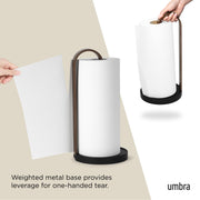 UMBRA - Bellwood Paper Towel Holder Home & Kitchen Black - Walnut