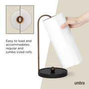 UMBRA - Bellwood Paper Towel Holder Home & Kitchen Black - Walnut