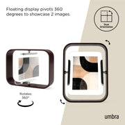 UMBRA - Bellwood Picture Frame Collection | Classic Wooden Photo Frames for Home Home & Kitchen Aged - Walnut 4x6