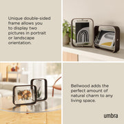 UMBRA - Bellwood Picture Frame Collection | Classic Wooden Photo Frames for Home Home & Kitchen Aged - Walnut 5x7