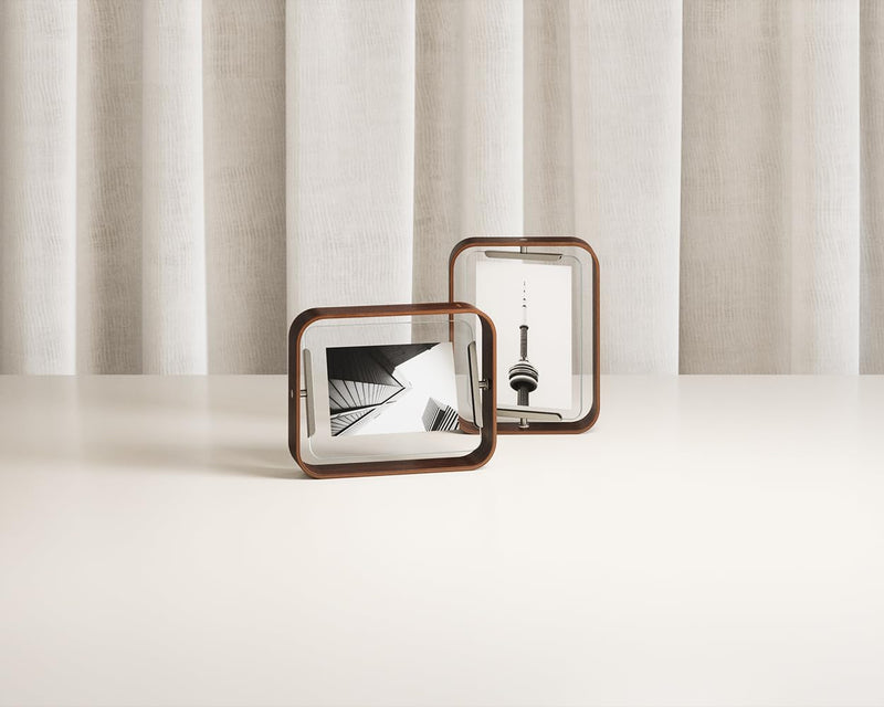UMBRA - Bellwood Picture Frame Collection | Classic Wooden Photo Frames for Home Home & Kitchen Aged - Walnut 5x7