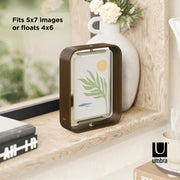 UMBRA - Bellwood Picture Frame Collection | Classic Wooden Photo Frames for Home Home & Kitchen Aged - Walnut 5x7
