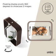 UMBRA - Bellwood Picture Frame Collection | Classic Wooden Photo Frames for Home Home & Kitchen Aged - Walnut 5x7